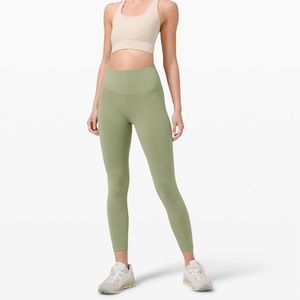 Lululemon size 2 Willow Green Wunder Train leggings